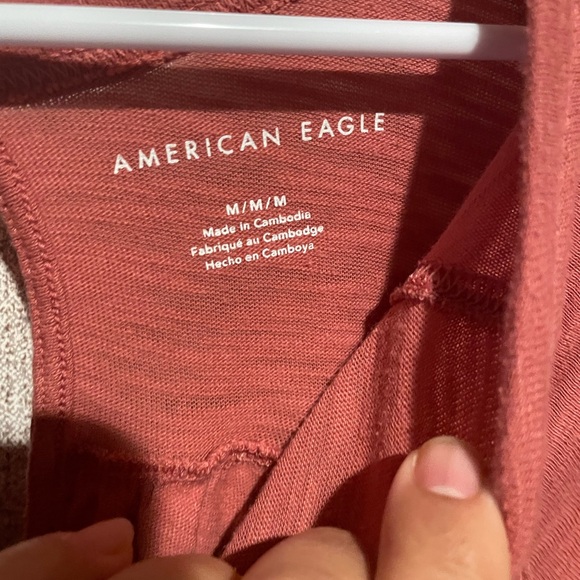 American Eagle Outfitters Brown Boxy T-Shirt - Picture 4 of 6